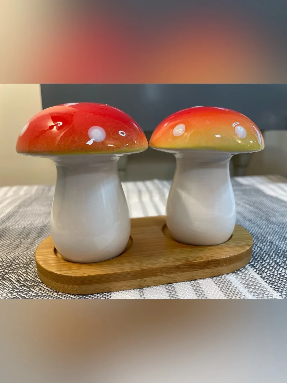Wizarding Trunk Toadstool Salt & Pepper Shakers Harry Potter